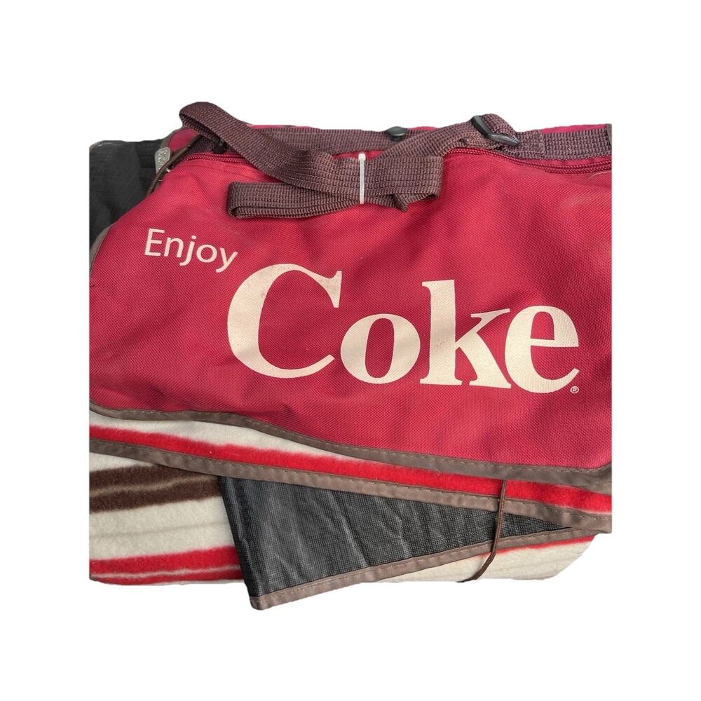 Coca Cola Collectible Blanket Promotional Item Camping Beach Throw